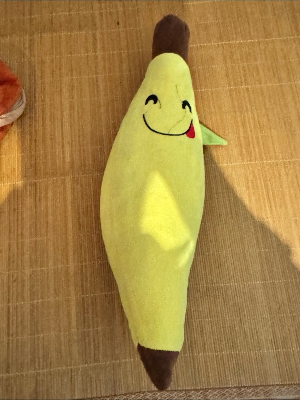 Smiling Yellow Banana Plush Pillow - Cute Fruit Cushion